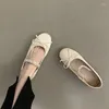 Casual Shoes Brand Women Bow Flats Ballet Dance Sandals 2024 Spring Designer Crystal Loafers Sport Zapatillas Trend