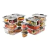 Depolama Şişeleri Konteynerler 36 Parça Çeşitli Set Clear Tritan Plastik Gıda Konteyner Mutfak