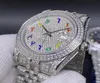 Fashion Full Diamond Color arabe numérique Regarder les femmes 039s 36 mm Sky Star Luxury Automatique Bracelet mécanique Watch3839226