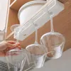 Kitchen Storage Space Saving Wine Glass Holder Easy Installation Rack Plastic Material Perfect For Lovers And Home Bars