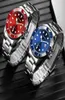 Red Black Watch for Full Stainless Steel Men039s Wrist Watche High Quality Waterproof Men Quartz Clock Top Brand Man Hours B3655184426