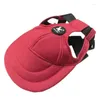 Appareils pour chiens Summer Pet Hat Cap Voyage de baseball extérieur toile petits accessoires de crème solaire