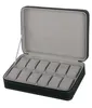 Proteable 12 Slots Watch Box Storage Case With Zipper Multifunktionella armband Klockor Display Caske Watches Casket Gray C6164829