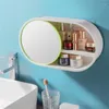 Opbergdozen Ruimte Besparende kast Multifunctionele doos Mirror Wall gemonteerde cosmetische bureaublad hoge kwaliteit