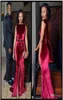 2020 Velvet Mermaid Evening Dresses Jewel Neck Sash Vestidos De Novia Front Split Backless Sexy Prom Gowns3994012