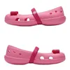 Gril Sandals Eva Kids Crocclog Crocodile обувь без скольжения легкие высококачественные высококачественные детские летние пляжные вентиляционные карикатуры A-03