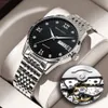 19 Bugare Tiktok Kwai Fake Anti Mechanical New Men's Watch Waterproof Luminous Calendar Korean Version 95