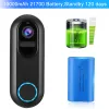 Deurbel Awapow Tuya Video Deurbel WiFi Wireless Doorbell 1080p HD Ir Night Vision Intercom Deur Bell Smart Home Beveiligingsbeveiliging