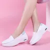 Casual Shoes Cut-out White Shallow Breathable Flat Platform Mother's Women's Summer 2024 Genuine Leather Lady Loafers