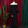 Sıradan Elbiseler Kırmızı Siyah Yeşil Beyaz Kadın Akşamları Resmi Olaylar Gala Düğün Partisi Kıyafet Maxi Chic Uzun Tek Parlak Elbise Elbise