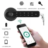 Controlla l'app Ty Ampronta digitale blocco della porta elettronica Bluetooth con 2 chiavi Smart Door Door Entry Keyless Entrint Security Hand Honey Blocco