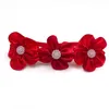 Vêtements pour chiens 50 / 100pcs de la Saint-Valentin Small Pet Flower Bowties Neccons accessoires de fleurs de rose Collier de chat pour