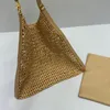 럭셔리 디자이너 해변 가방 Yslbagses Raffias Straw Shoulder Bag Luxury Womber Womens Barge Handbag Icare Classic Hollow Tote Bag Grass Woven Loulou Cabbage Basket