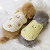 Mots de vêtements pour chiens broderie pour les vêtements de vêtements chiens hiver yorkshire câlin chihuahua coton petit vêtements terrier costumes animaux