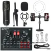 Microphones V8X PRO Audio Mixer BM800 Condenser Microphone Live Sound Card BT USB Gaming DSP Recording Professional Streaming Studio Mic