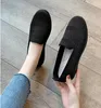 Casual Shoes 2024 Women Fashion Flats Work Ladies Knitted Mesh Loafers Breathable Female Sport