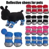 Abbigliamento per cani scarpe stivali per animali domestici antiscivolo protezione piede cucciolo copertura del piede cucciolo 4pcs/set comodo traspirato