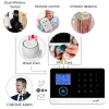 Kit WiFi GSM Wireless Smart Home Burglar Security Alarm System med utomhus/inomhus Strobe Siren Smart Life Tuya App Remote Control