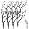 Flores decorativas 4pcs Antler artificial galhos de árvores secas galhos de planta decoração seca decoração de cereja Xmas Halloween Wedding Garden Indústria