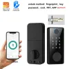 Lock Tuya Smart Door Lock TTlock Smart Deadbolt Locks App Biometric Fingerprint Password Card NFC Remote Unlocking Keyless Entry Lock