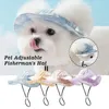 Abbigliamento per cani Cappello da pet Fashion Fisherman Sunhats regolabile per cucciolo di gatto Small Medium Cani di grandi dimensioni Outdoor Accessori R1E2