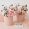 Gift Wrap Round Cardboard Lagring Flower Mother Day Floral Bouquet Valentine's Packaging Box Boxes Hug Bucket