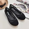 Casual Shoes 2024 Women Flats Ballet Fashion Bow-Knot Slip On Cut Outs Flat Sweet Hollow Summer Female