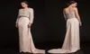 Krikor Jabotian 2019 Luxury Long Beded Robes de soirée Veste élégante Manches longues Perles de cristal plus récentes de célébrités modernes Prom Part4298793
