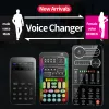 Microphones New Voice Changer Mini Portable 8 Voice Changing Modulator with Adjustable Voice Functions Phone Computer Sound Card Mic Tool