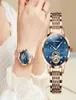 Montre-bracelets Luxury Fashion Femmes Regardez le Japon Mouvement mécanique, montre la phase de lune super lumineuse Montres imperméables pour Ladi9656632