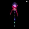 Party Decoration 1PC Kids Colorful Glowing Sticks Flashing Heart Star Butterfly Girls Princess Fairy Wands Cosplay Props Light Up Toy Stick