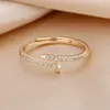 Nail Studded Diamond Ring for Women's Fashion Personality, Light Luxury, Exquisite Ring, Instagram Trendy Niche Design, Simple Index Finger Ring