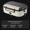 Dinware elektrische verwarmde lunchboxen roestvrijstalen isolatie Bento Box Camping Home Car Keep warm 1.2L 12V/220V