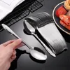 Spoons 1/2/3PCS Stainless Steel Spoon Soup Rice Watermelon Long Handle Tableware Set Restaurant Kitchen Utensils