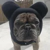 Hundkläder Vinterhatt Justerbart dragkörning PET för värme Vindtät komfort Bekväm öron varmare mysig