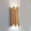 Wall Lamp Individuality Metal Modern Creative Light Retro Gold Bedroom Kitchen Livingroom Aisle Decoration Sconce Lighting