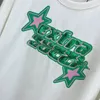 2024 Luxury Brand Summer Short Sleeve O-Neck Tees Fashion Star Sequin Letter Design Loose Casual Tops Women T-shirt