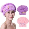 Handtuch 1pcs Mikrofaser Schnelles Haar Trocknen Bad Spa Bowknot Wrap Cap Bad Accessoires Bonnets Frauen Designer Dusche