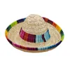 Hondenkleding kostuum levert Sombrero Pet Cat Straw Hat Mexicaanse ornamenten kleurrijk E0R9