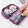 Förvaringspåsar resväska för underkläder kosmetika makeup arrangörskläder i en resväska påse bra