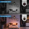 System 3MP Wi -Fi Surveillance kamera 1/2/4 pcs wewnętrzny film domowy zabezpieczenia dziecka Monitor E27 Smart Auto Human Tracking Night Vision