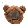 Appareils pour chiens Jode accessoire Accessoire en peluche réglable Cat de chat doux Chat de chat à fixation Fixation Costume d'ours chaud pour petit chiot