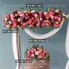 JAROWN AANPASSING Wedding Artificial Flower Row Rose Red Floral Small Corner Bloemset Huwelijksvoorstel Party Achtergrond Decor 240328