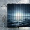 Duschvorhänge Universe Star Sky Vorhang Sets Nacht Landschaft Bad Polyester Stoff Blackout Home Decor Bildschirm mit Haken