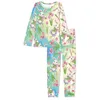 Zweiteilige Hosen von Frauen Noisydesigns lila Designs Frauen Pyjama Sets Long T -Shirt und Slip 2024 Conjuntos de Mujer 2 Piezas
