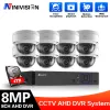 Systeem 4K Video Surveillance System CCTV Security Camera Recorder 8ch DVR AHD Outdoor Kit Camera 720/1080p HD Night Vision 8MP Set