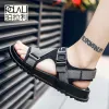 Sandals Sandals Men Shoes 2020 Gladiator Mens Sandals Fashion Men Shoes Summer Flip Flops Gray Black Flat Sandals Big Size 3648