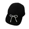 VISURI KPOP Cappello da baseball per ragazza Artificiale Bowknot Sunesor Summer Spring Sun Camping all'aperto