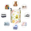 Laundry Bags Folding Basket Avocado Eggs Dirty Clothes Toys Storage Bucket Wardrobe Clothing Organizer Hamper