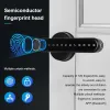 Lås ttlock app smart wifi fjärrkontroll fingeravtryck lås säkerhet elektronisk biometri lösenord kod dörrlås med mekanisk nyckel